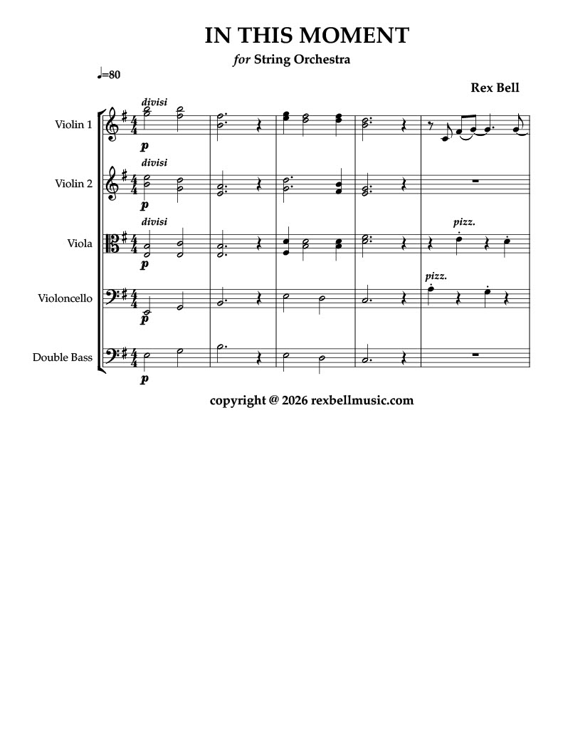 IN THIS MOMENT (for String Orchestra)